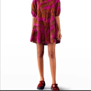 Farm Rio High-low Cheetah Dress